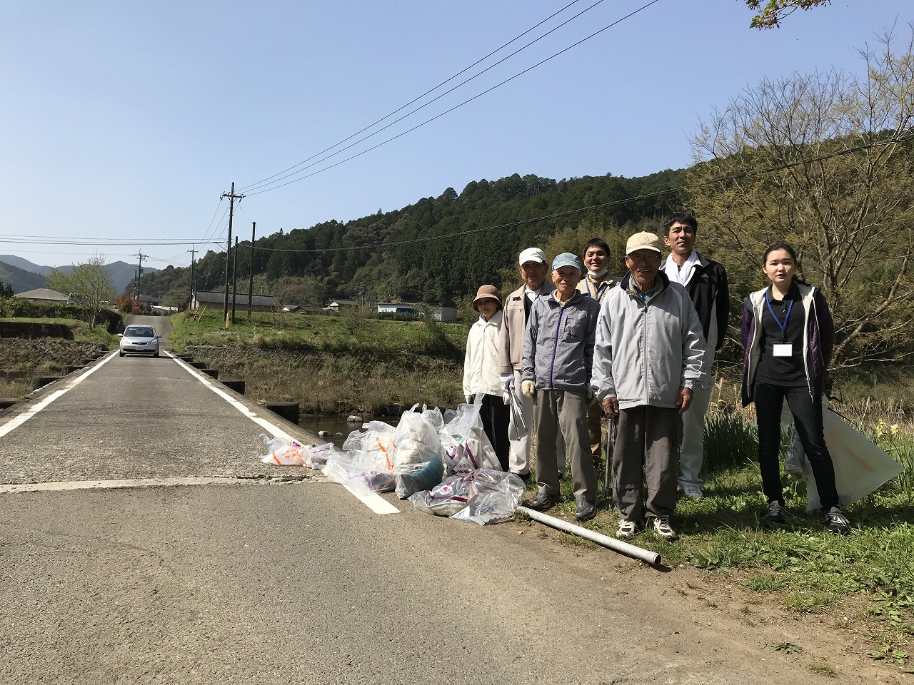 4月10日　四万十川一斉清掃＠中土佐町大野見地区