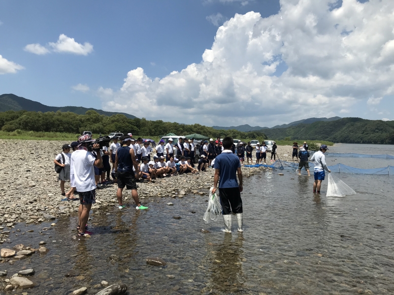 アユ投網体験