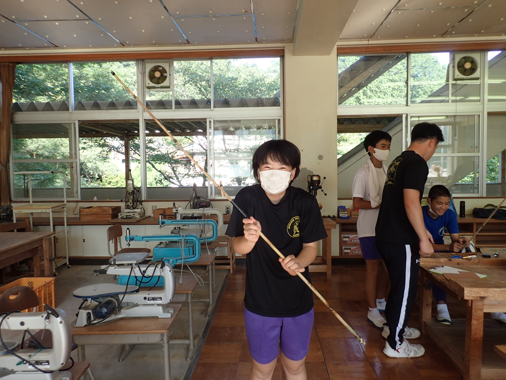 協働の川プロジェクト4回目　MYしゃくり竿を作ろう！