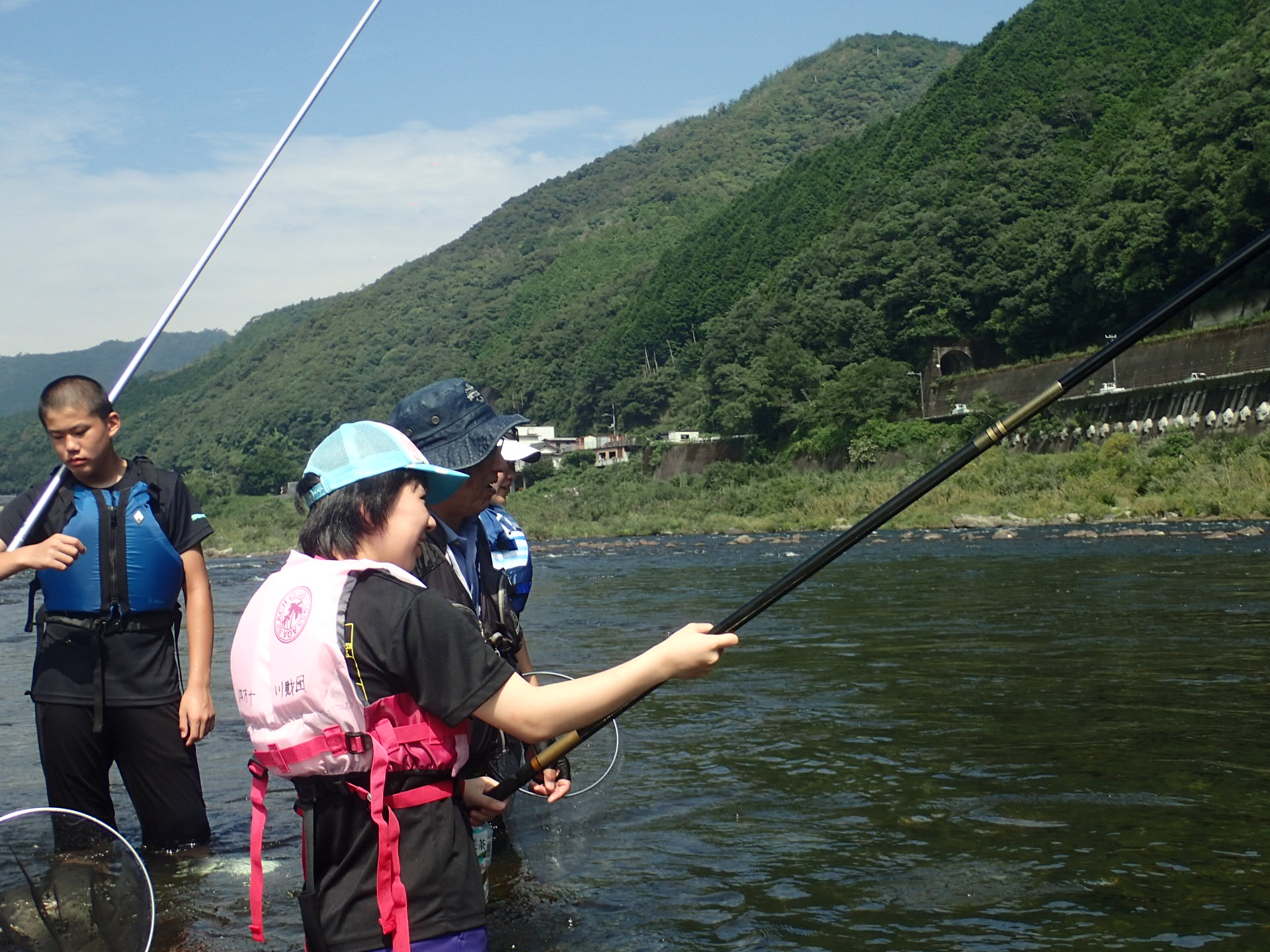 協働の川プロジェクト3回目　友釣りに挑戦！！
