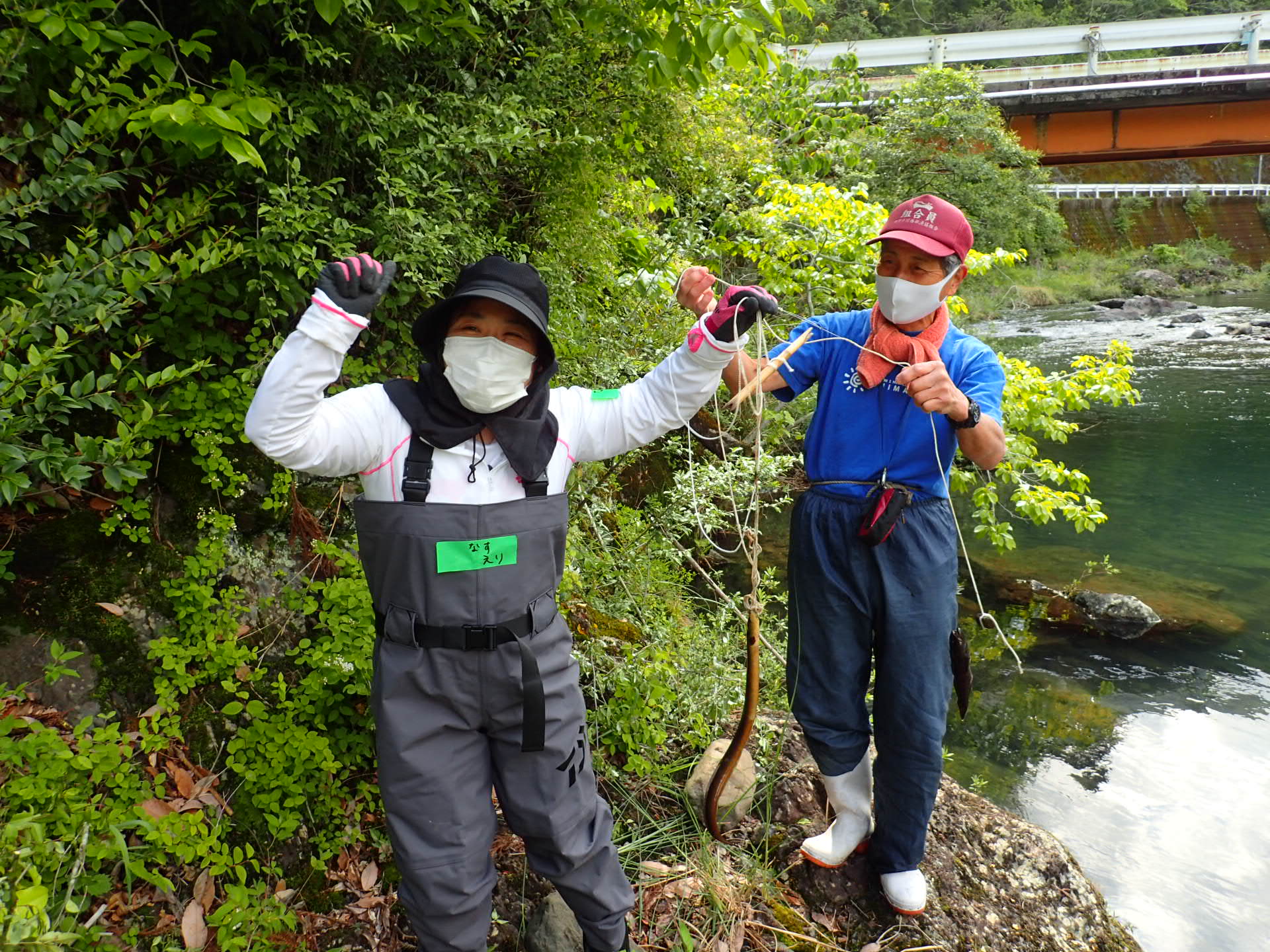四万十川大人塾2021「川漁」第1回鰻漁　2日目