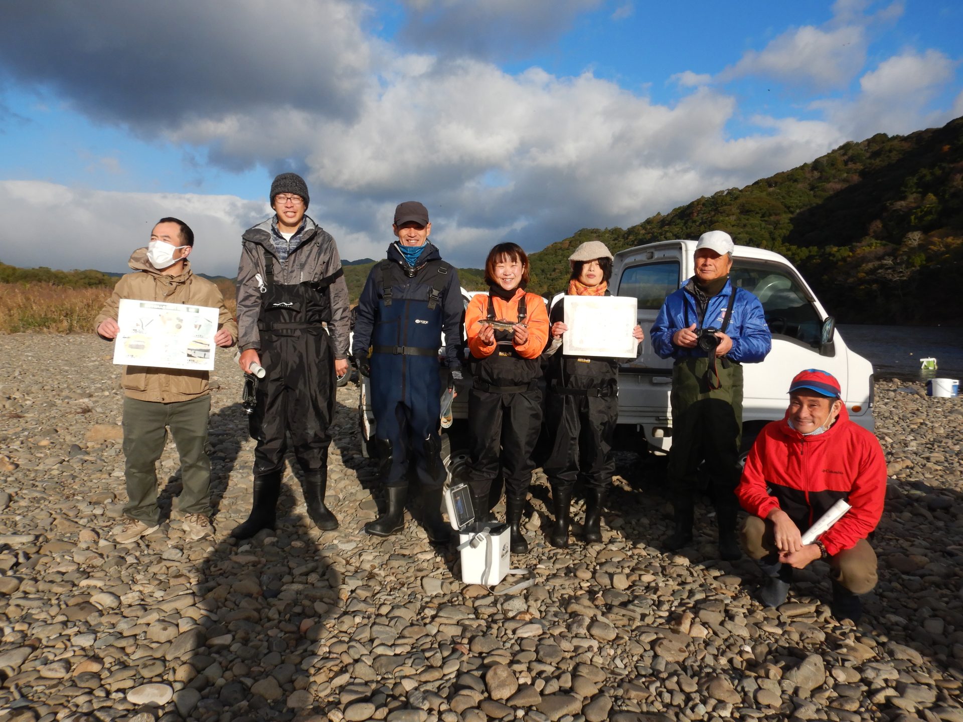 四万十川大人塾2021「川漁」第6回落ち鮎漁