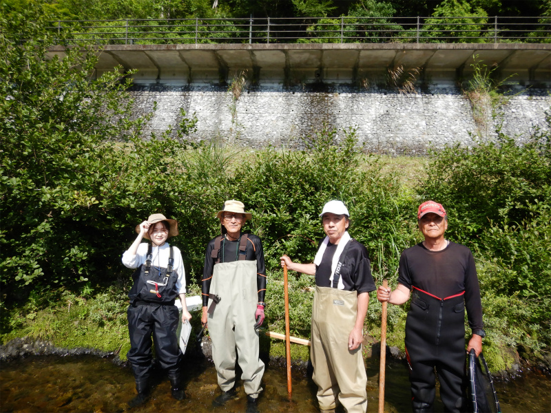 四万十川上流淡水漁協　大野見地区　水生生物モニタリング調査